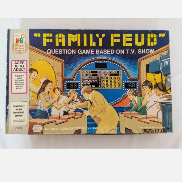 Family Feud Board Game 1977 Milton Bradley 4723 - Picture 7 of 8